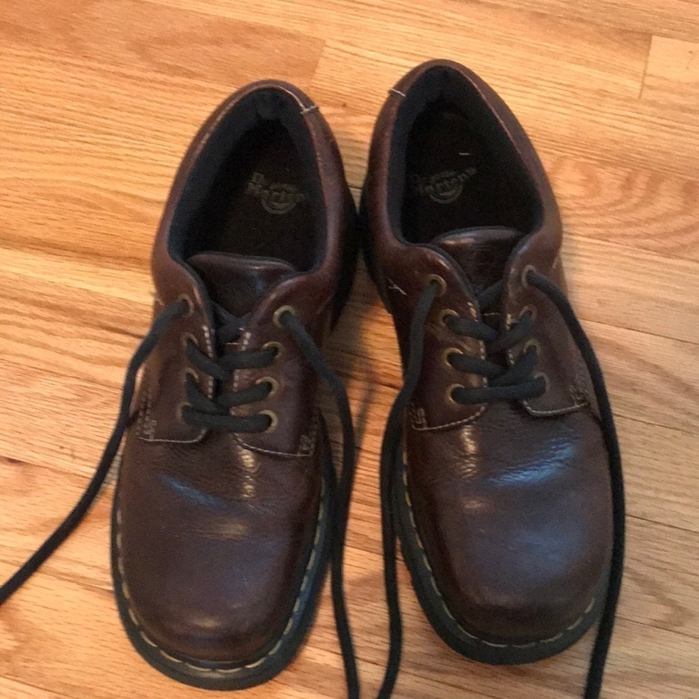 DR Martens Men’s Oxford Shoes Size 12 Brown Leather Excellent Preowned Condition